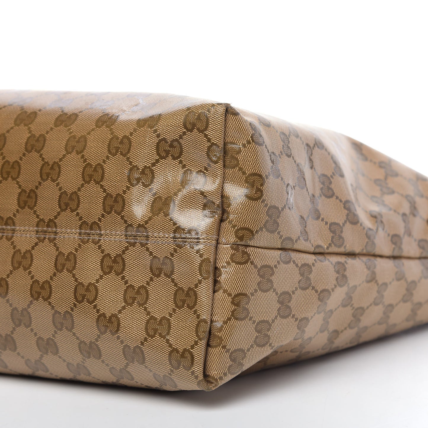 Crystal Monogram Travel Bag Dark Brown