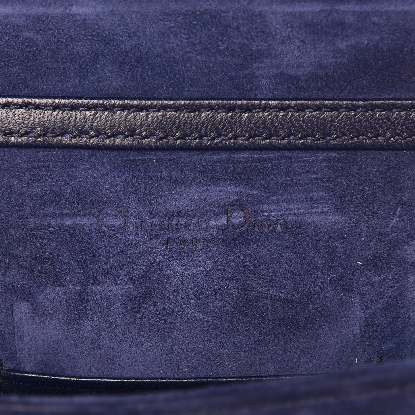 Lambskin Studded Vertical Diorama Indigo