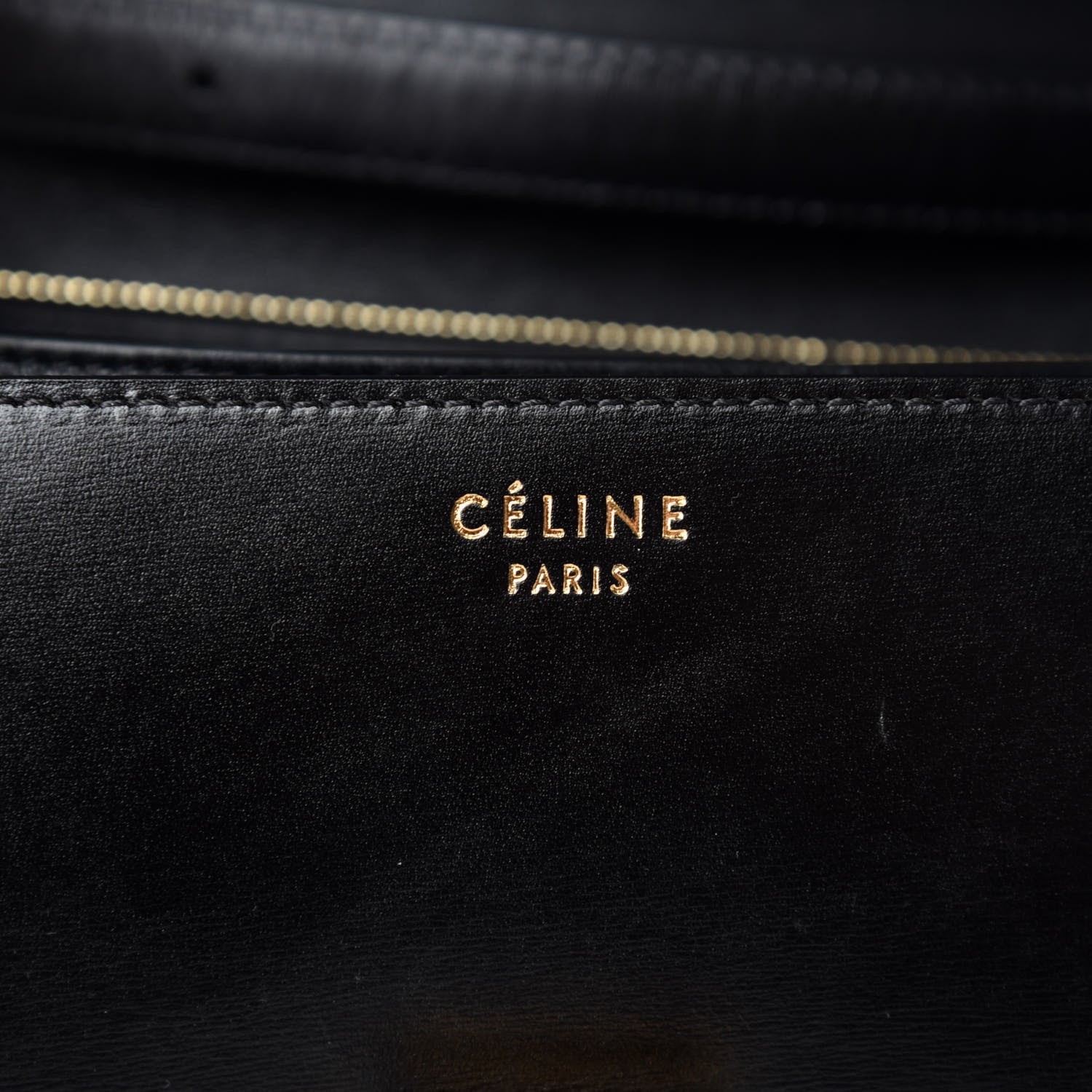 Celine Box Calfskin Medium Classic Box Flap Bag Black 9 of 11