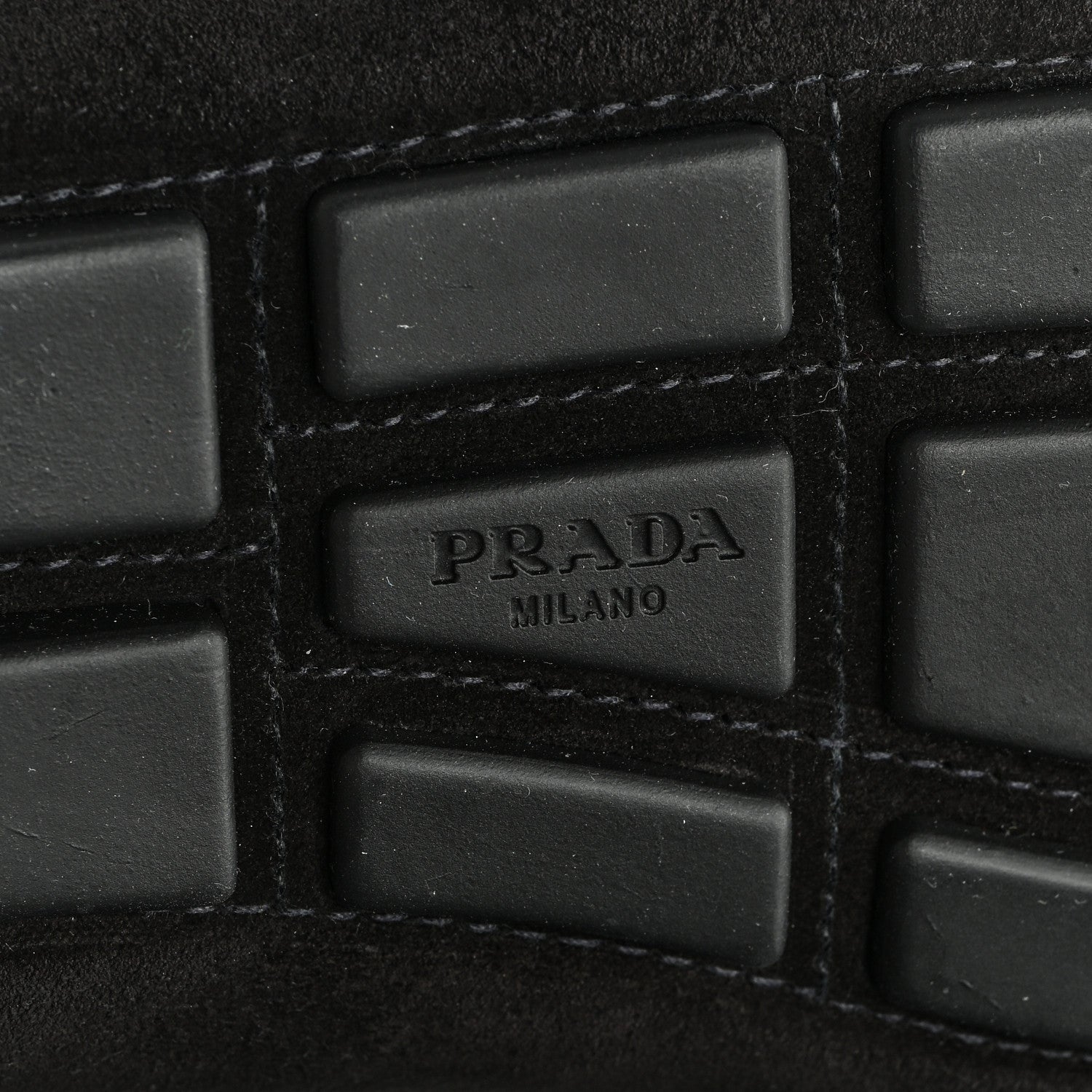 Prada Suede Metal Driving Loafers 36 Black 6 of 8