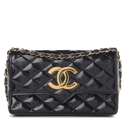 Chanel Glazed Calfskin Small CC Flap Black 1 of 12