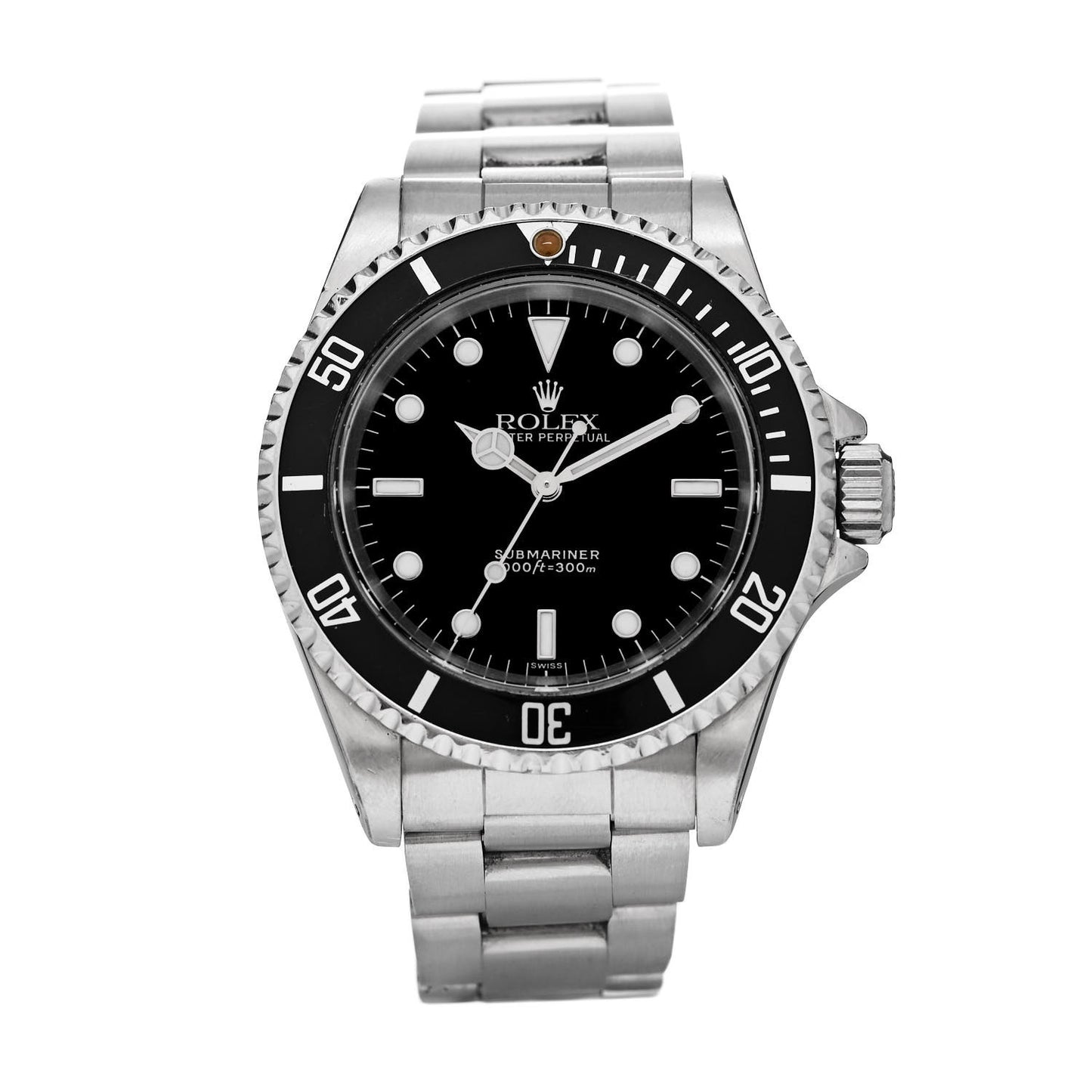 Stainless Steel 40mm Oyster Perpetual Submariner Watch Black 14060