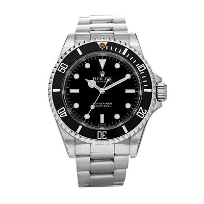 Rolex Stainless Steel 40mm Oyster Perpetual Submariner Watch Black 14060 1 of 4
