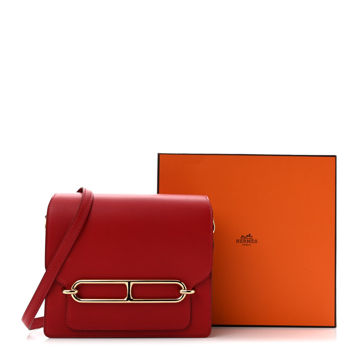 Hermes Allegro Mini Sac Roulis Rouge Piment 12 of 12
