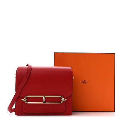 Hermes Allegro Mini Sac Roulis Rouge Piment 12 of 12