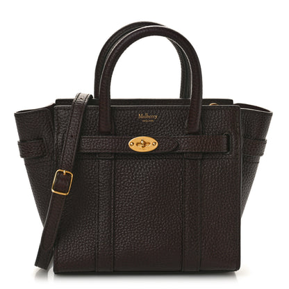 Mulberry Small Classic Grain Micro Zipped Bayswater Oxblood 1 of 8
