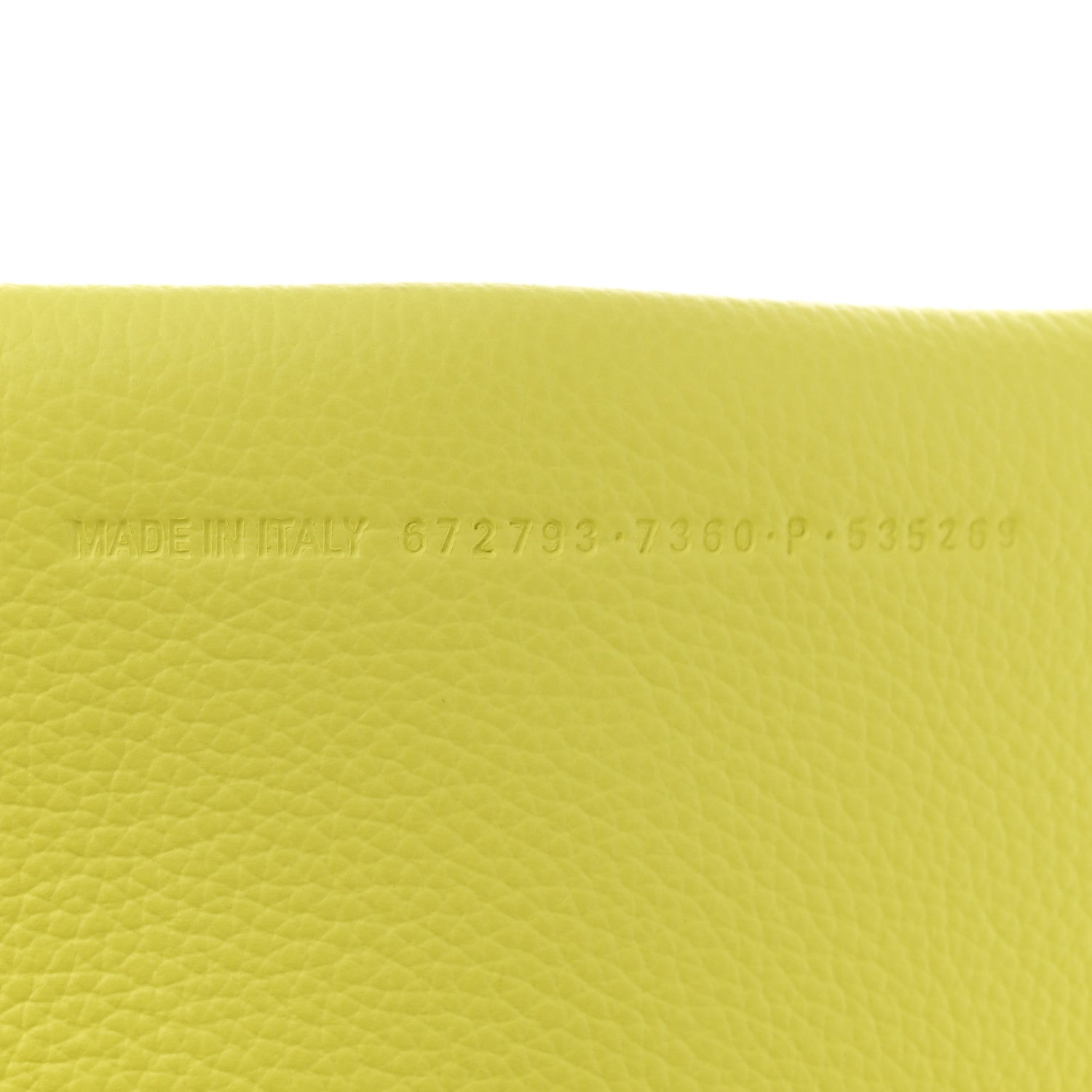 Balenciaga Grained Calfskin XS Everyday North South Shoulder Tote Bag Lemon 7 of 11