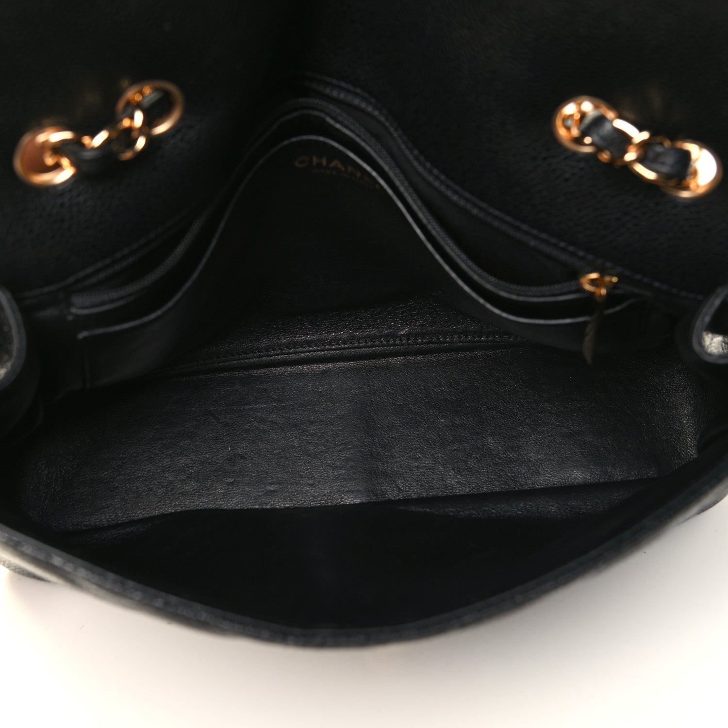 Chanel Caviar Quilted Jumbo Single Flap Black 4 of 4