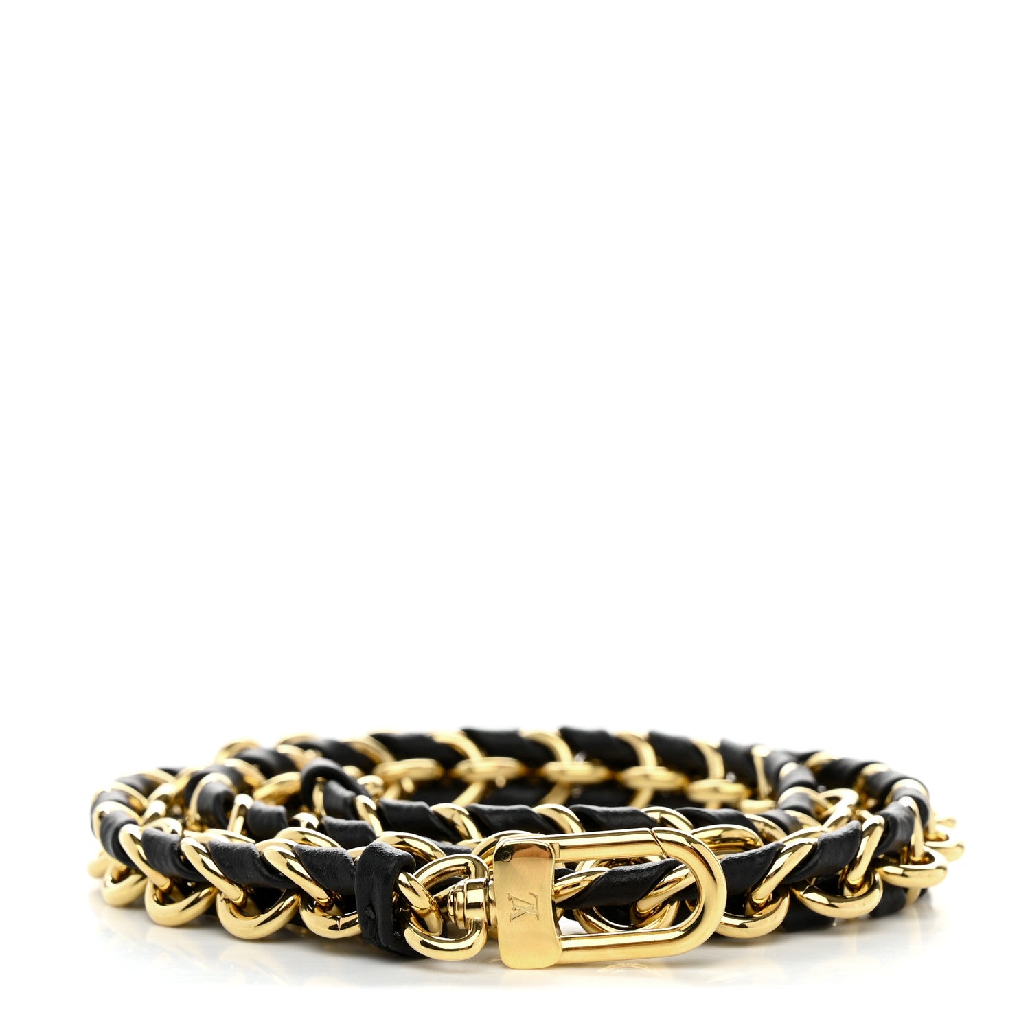 Louis Vuitton Calfskin Multi Pochette Chain Shoulder Strap Black Gold 1 of 3