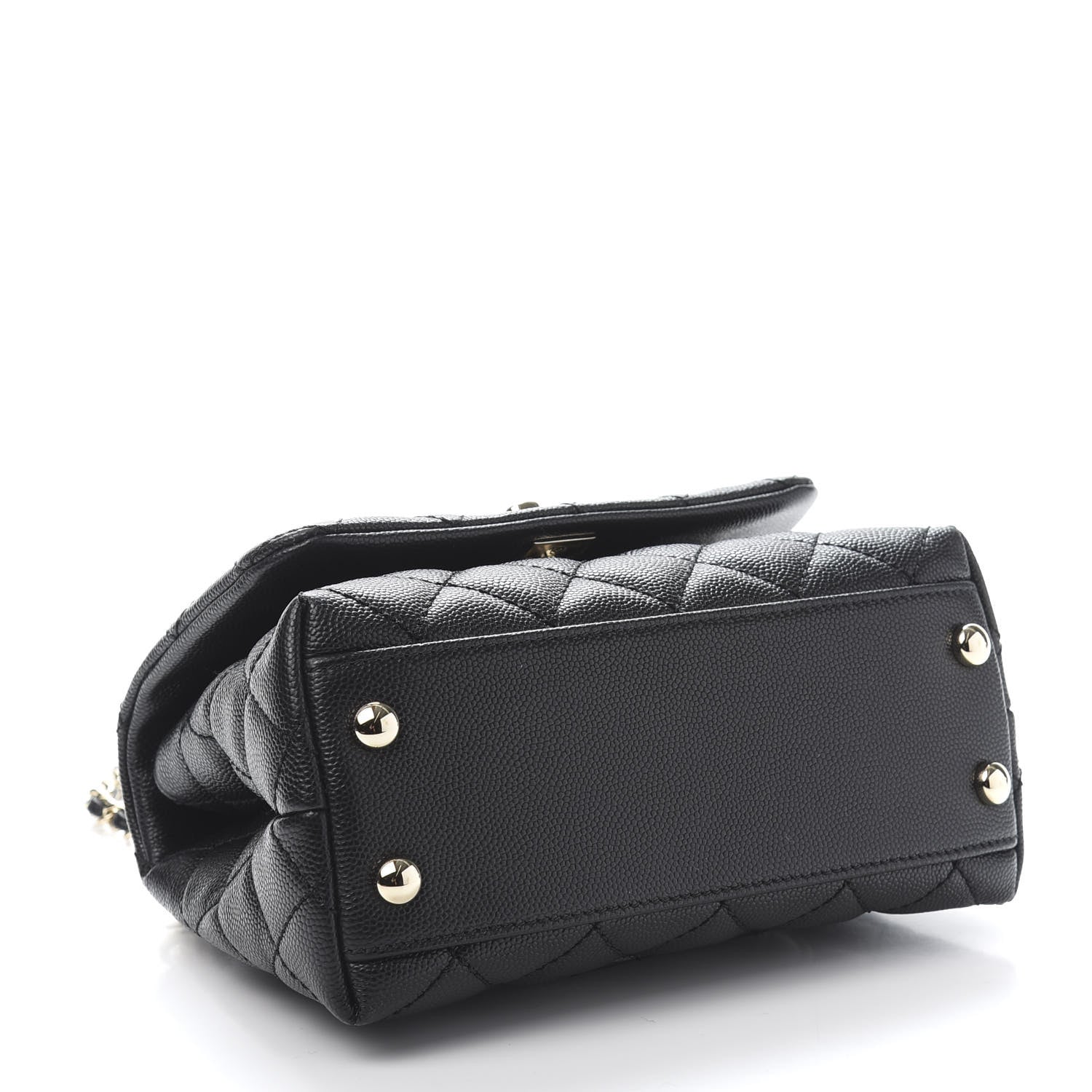 Chanel Caviar Quilted Extra Mini Coco Handle Flap Black 4 of 10