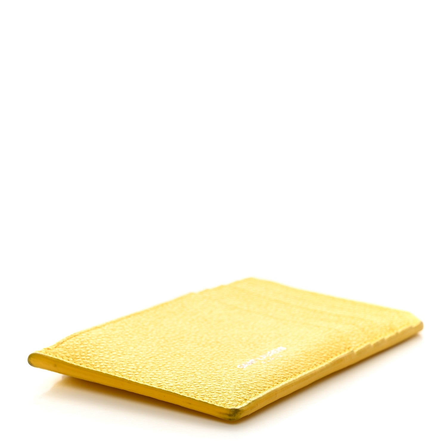 Saint Laurent Grained Calfskin 5 Fragments Zip Pouch Card Holder Sunflower 4 of 7