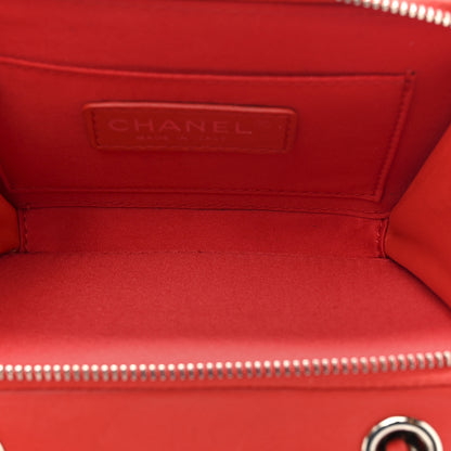Chanel Lambskin Quilted Small Pocket Box Camera Case Red 5 of 15