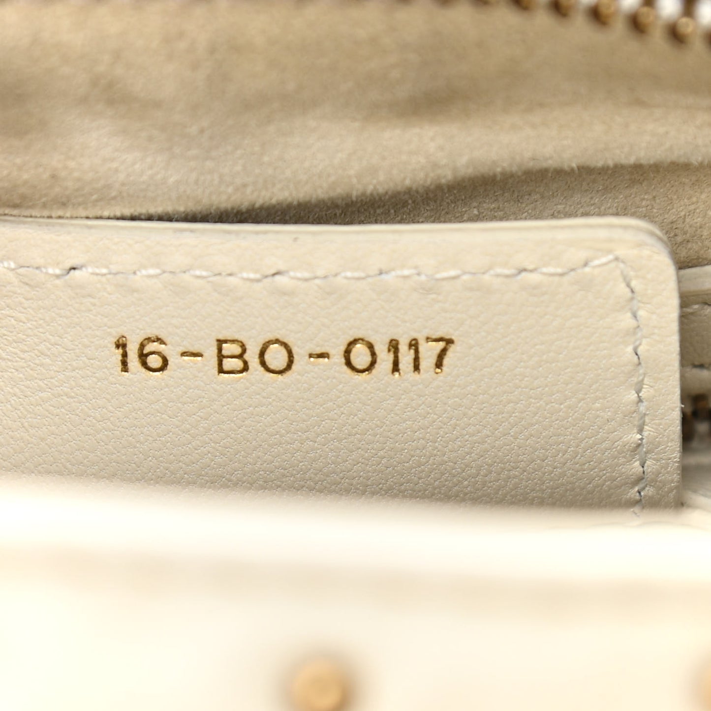 Calfskin Cannage Studded Medium Supple Lady Dior White