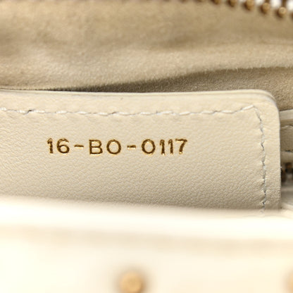 Christian Dior Calfskin Cannage Studded Medium Supple Lady Dior White 7 of 10