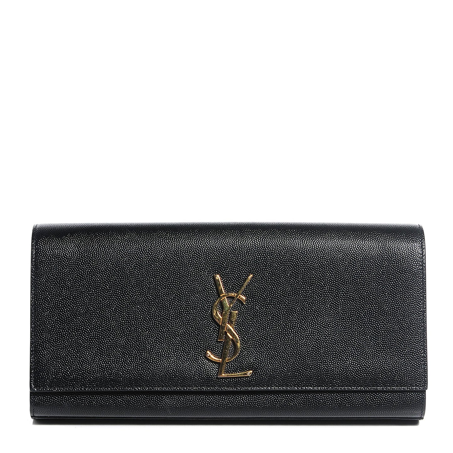 Grain De Poudre Classic Monogram Clutch Black