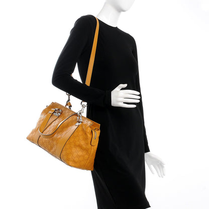 Gucci Guccissima Medium Bamboo Bar Tote Yellow 2 of 8