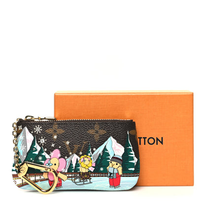 Louis Vuitton Monogram 2023 Christmas Animation Alpine Key Pouch Pink 8 of 8