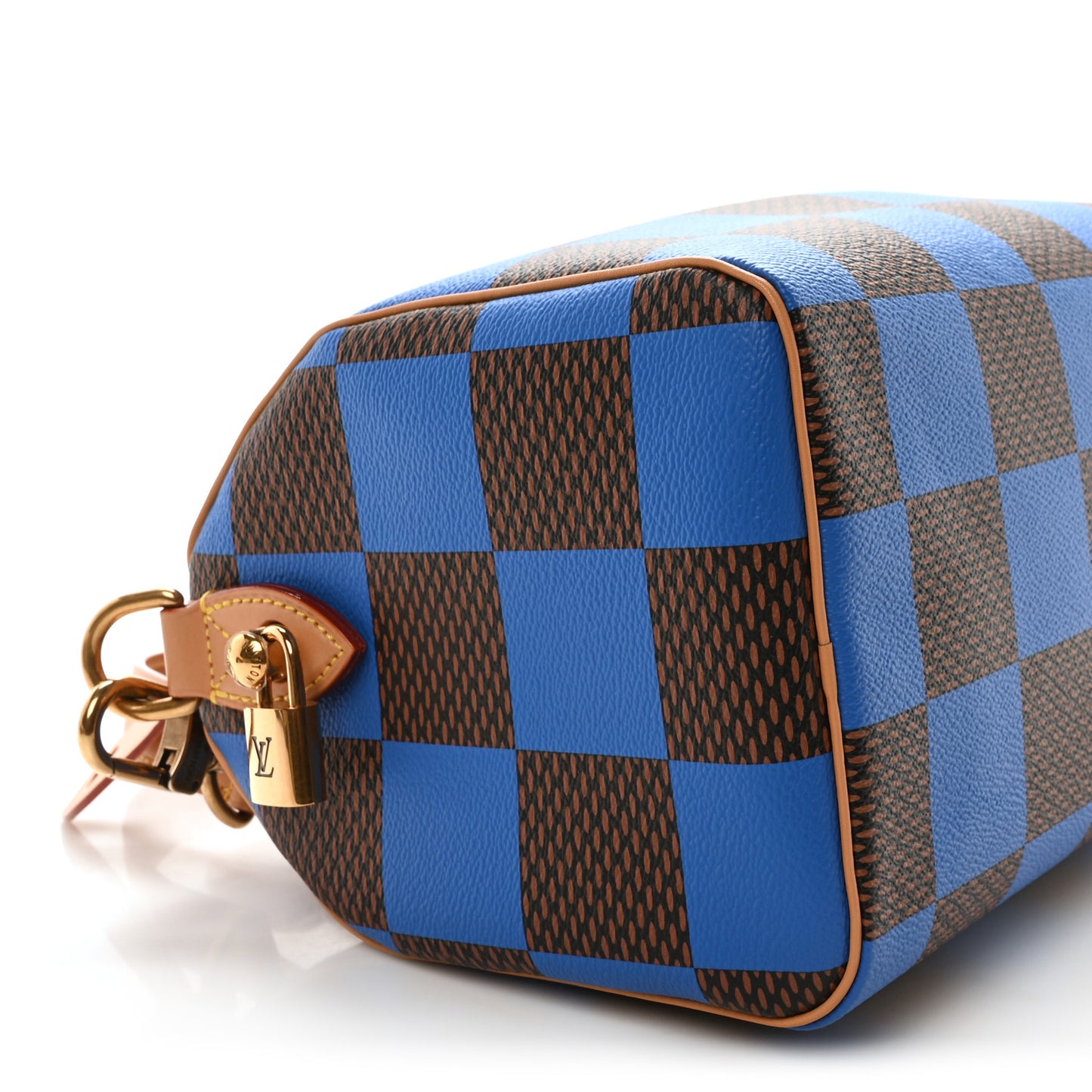 Damier Pop Speedy Bandouliere 25 Blue