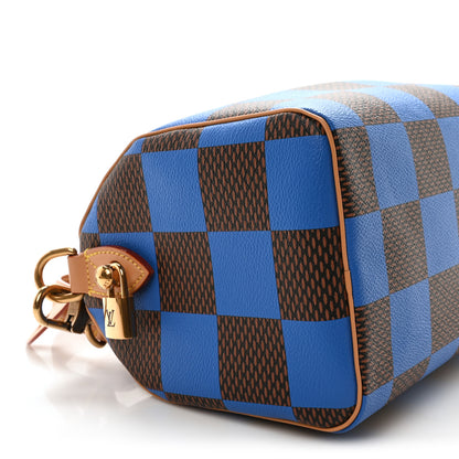 Louis Vuitton Damier Pop Speedy Bandouliere 25 Blue 8 of 9