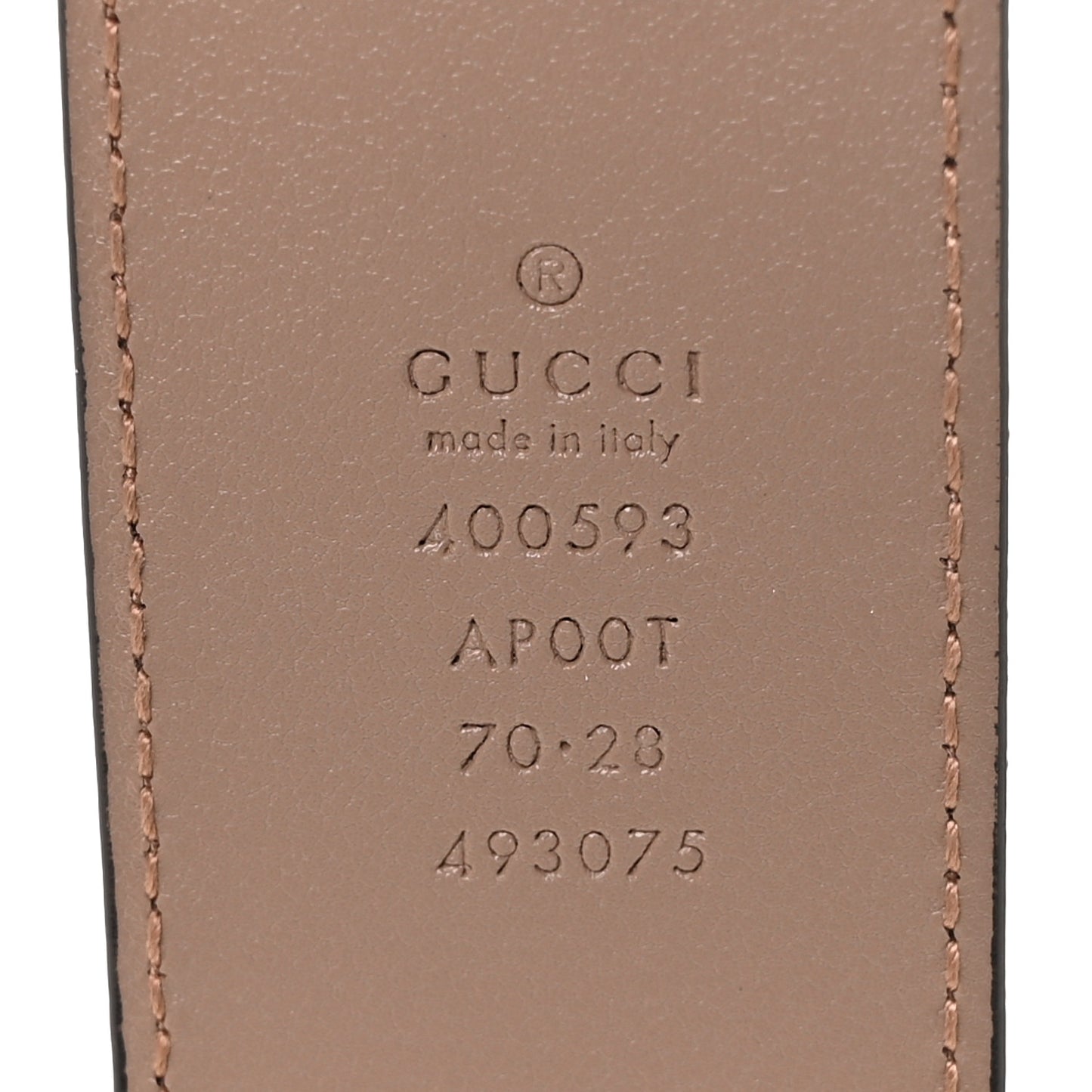 Calfskin Double G 40mm Belt 70 28 Porcelain Rose