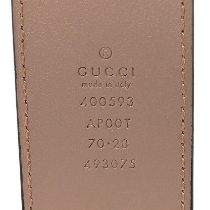 Gucci Calfskin Double G 40mm Belt 70 28 Porcelain Rose 3 of 4