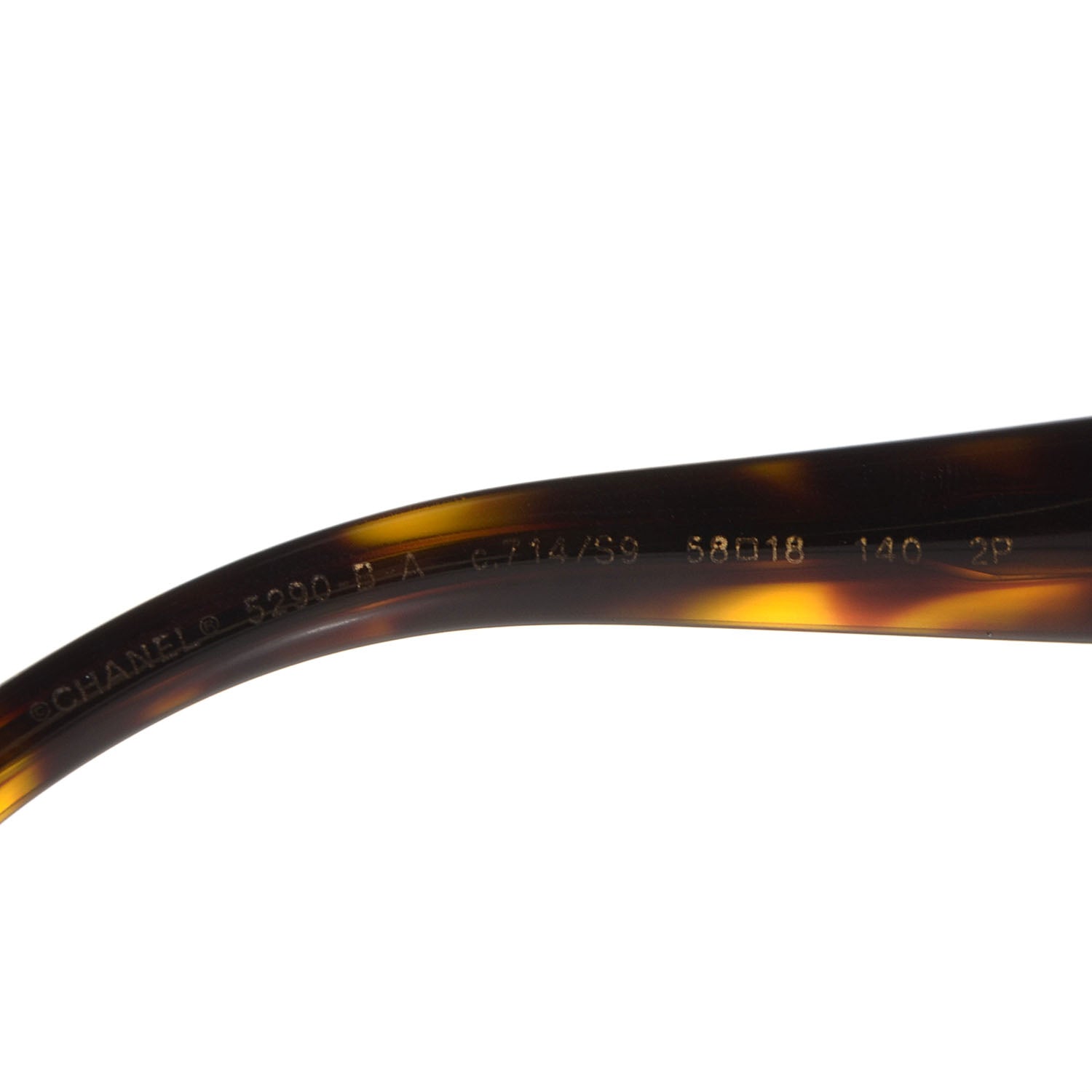 Chanel Round Acetate Bijoux Exclusive Sunglasses 5290B Havana 4 of 5