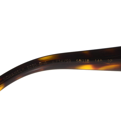 Chanel Round Acetate Bijoux Exclusive Sunglasses 5290B Havana 4 of 5