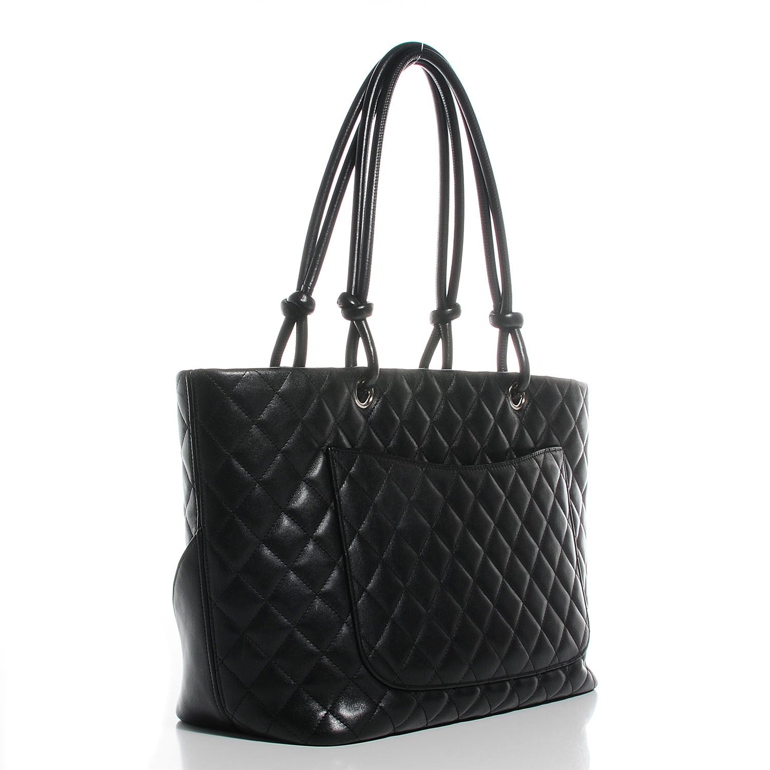 Chanel Calfskin Quilted Large Cambon Tote Black 3 of 7