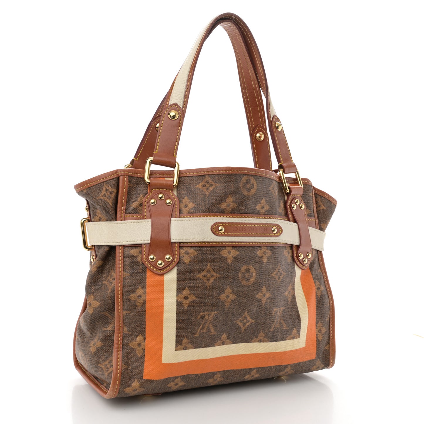 Monogram Rayures Tisse Sac PM