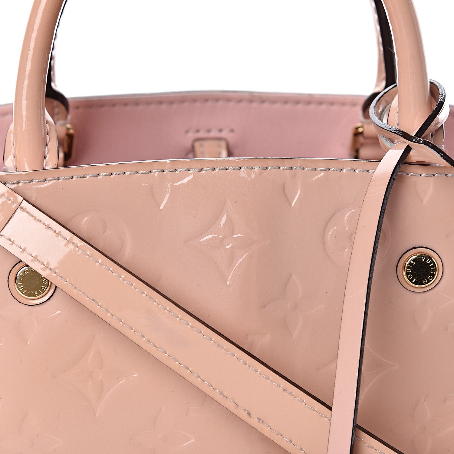 Louis Vuitton Vernis Montaigne BB Rose Ballerine 11 of 11