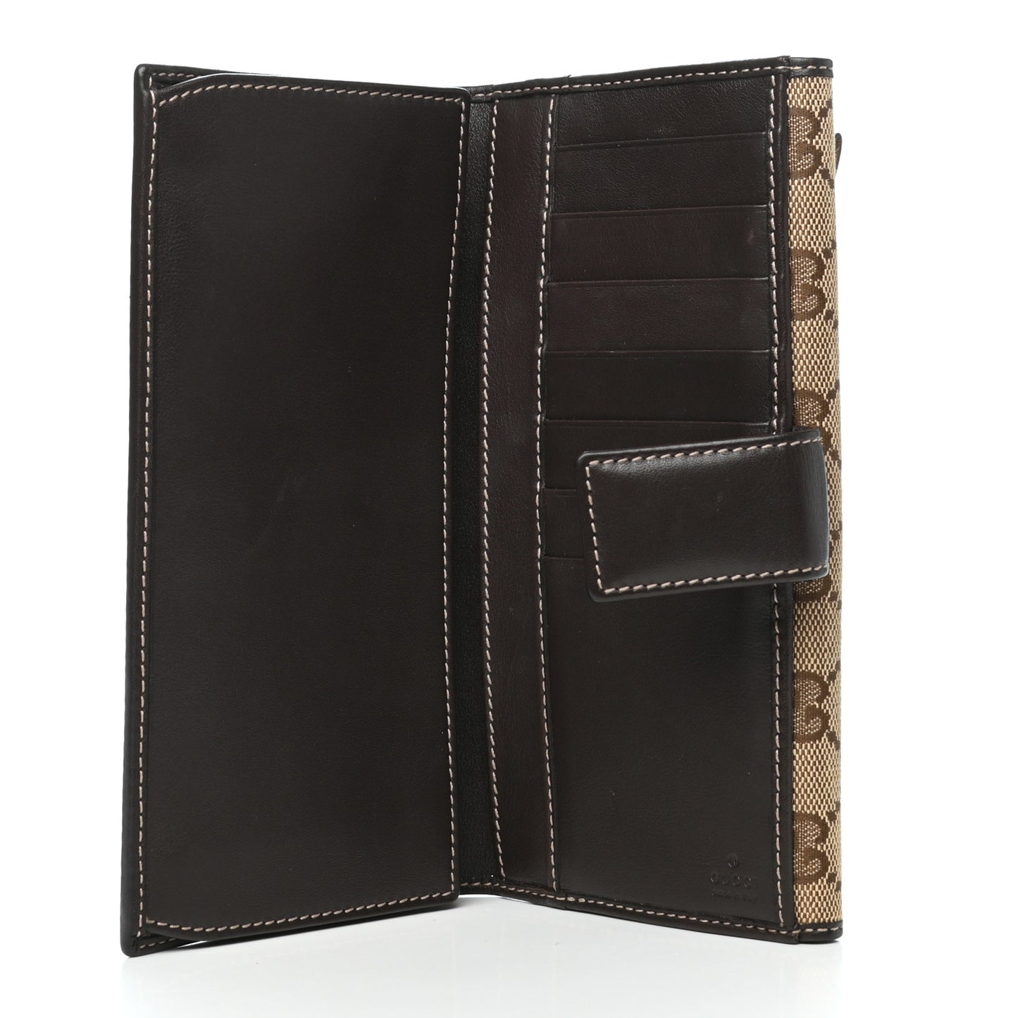 Monogram Guccioli Brando Chihuahua Continental Wallet Dark Brown