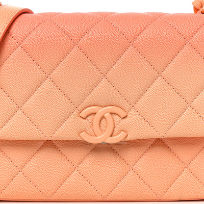 Chanel Shaded Caviar Quilted My Everything Small Flap Orange Light Orange 8 of 10
