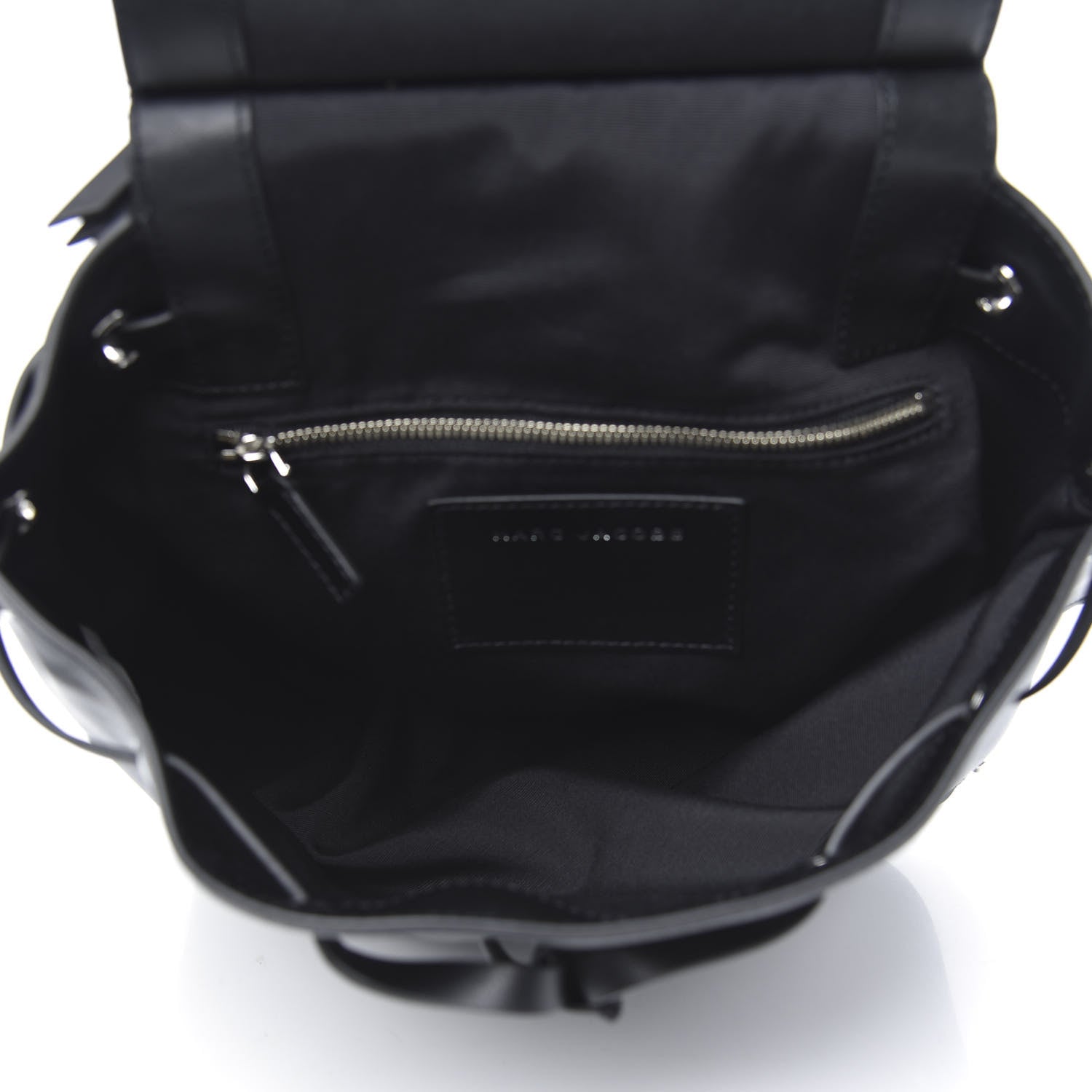 Marc Jacobs Lambskin Mid Zip Backpack Black 4 of 9