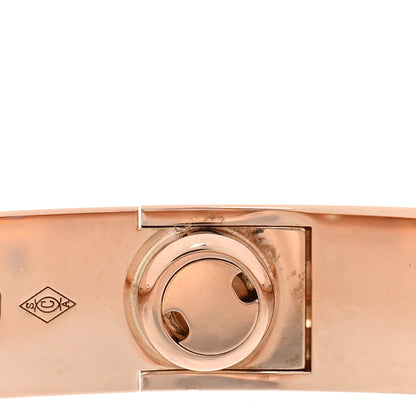 Cartier 18K Pink Gold Sapphire Garnet Amethyst LOVE Bracelet 17 6 of 7