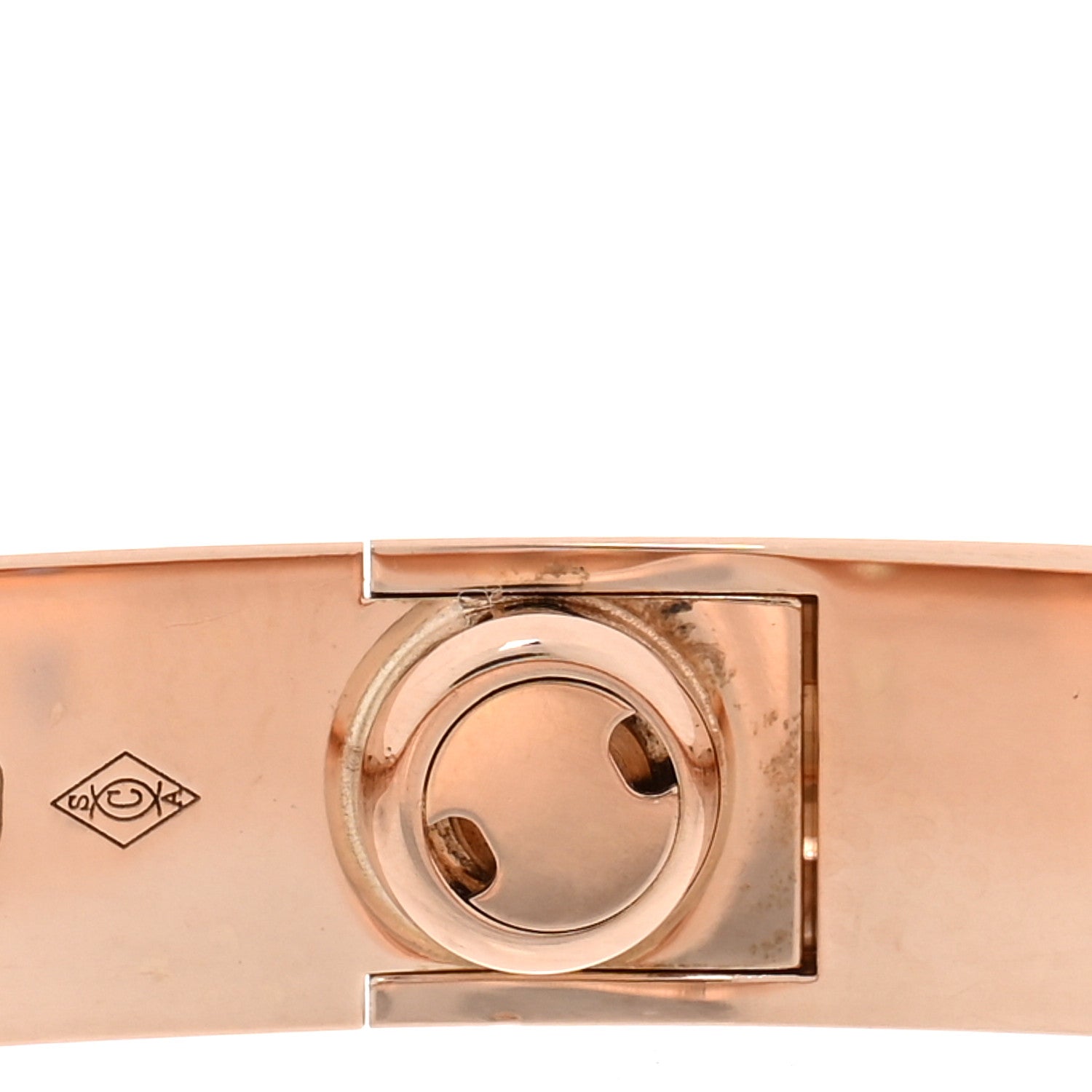 Cartier 18K Pink Gold Sapphire Garnet Amethyst LOVE Bracelet 17 6 of 7