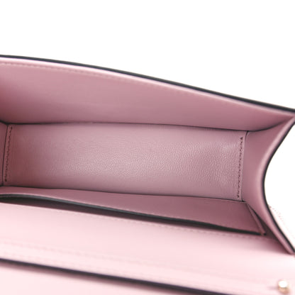 Valentino Garavani Calfskin Crystal Vlogo Small Loco Shoulder Bag Rose Cannelle 5 of 9