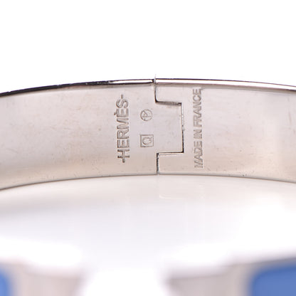 Hermes Enamel Narrow Clic Clac H Bracelet PM Bleu Transat 4 of 4