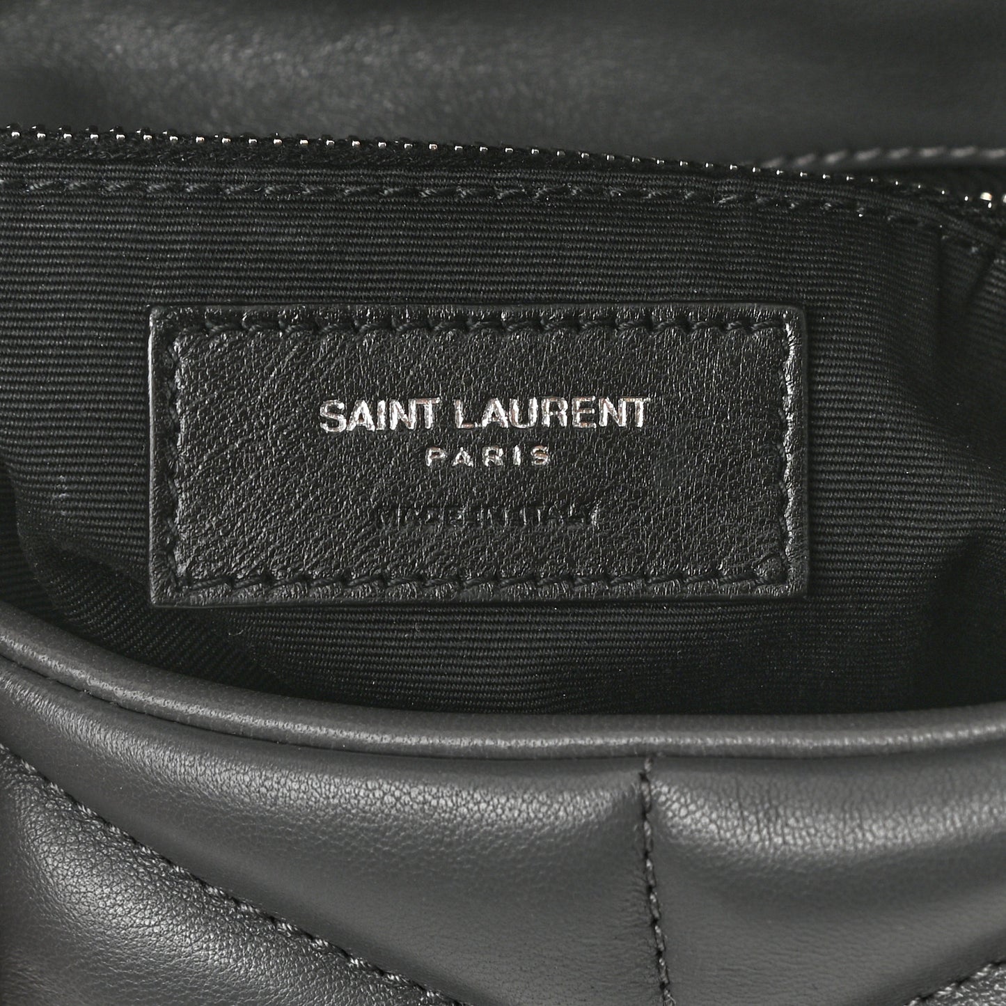 Lambskin Quilted Toy Loulou Puffer Monogram Chain Satchel Storm