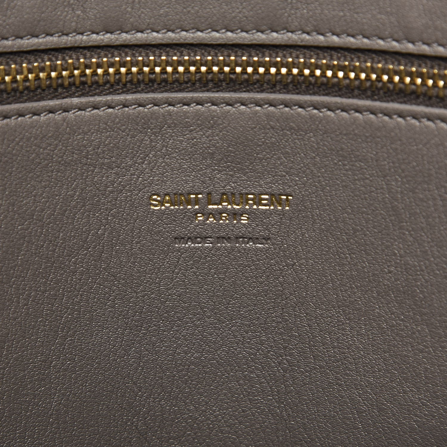 Saint Laurent Smooth Calfskin Medium Monogram Cabas Fog 9 of 12