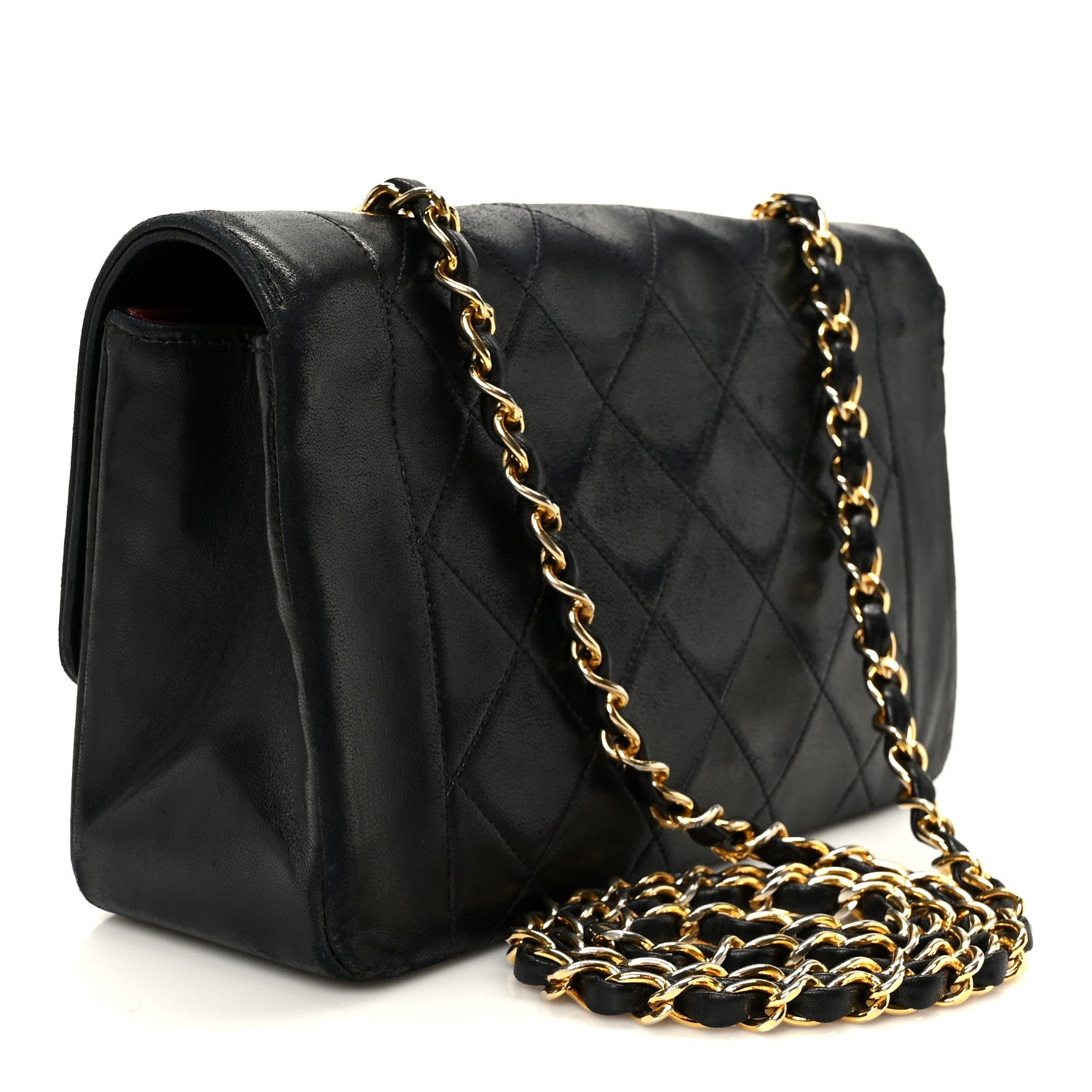 Chanel Lambskin Quilted Small Single Flap Black 3 of 13
