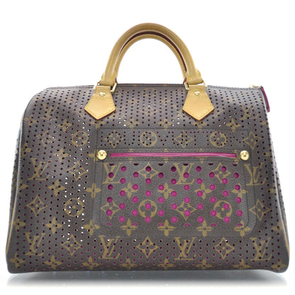 Louis Vuitton Monogram Perforated Speedy 30 Fuchsia 1 of 9