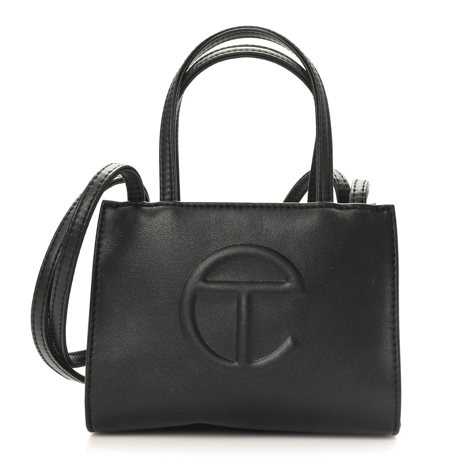 Telfar Vegan Leather Small Shopping Bag Black 1 of 8