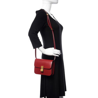 Celine Box Calfskin Teen Classic Box Flap Bag Red 2 of 10