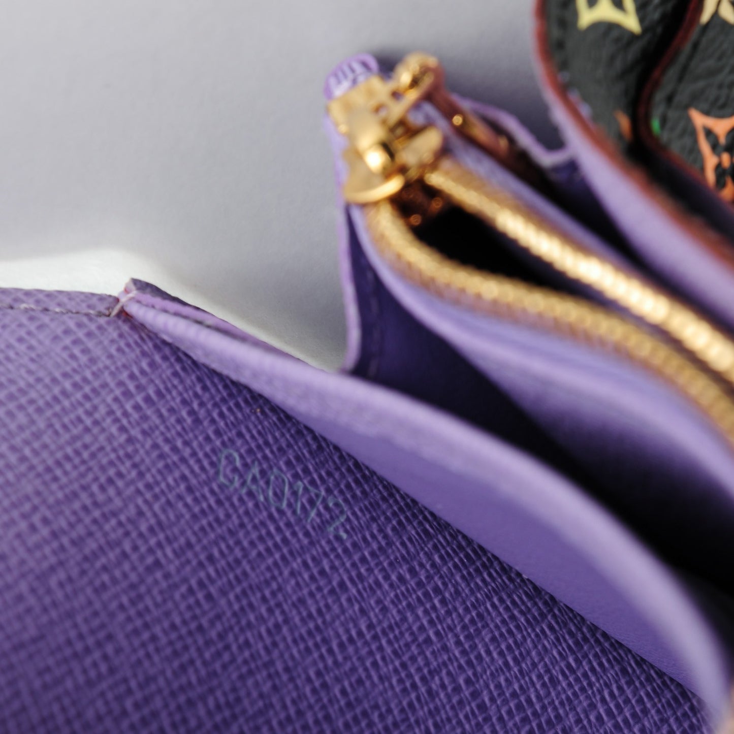 Monogram Multicolor Sarah Wallet Black Violet