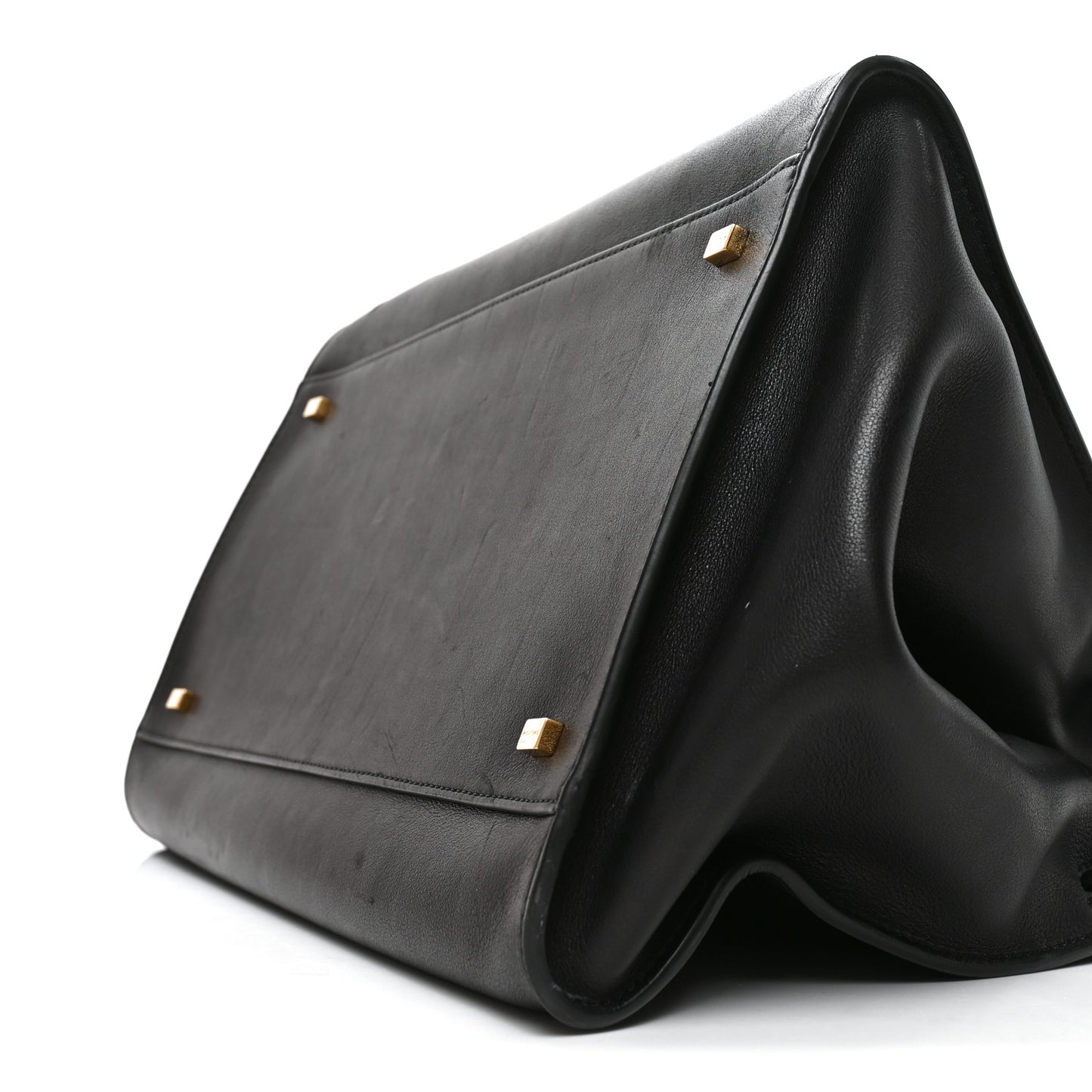 Polished Saddle Calfskin Soft Margaux 15 Black