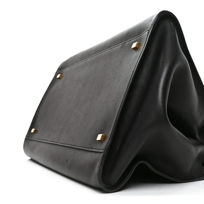The Row Polished Saddle Calfskin Soft Margaux 15 Black 8 of 9