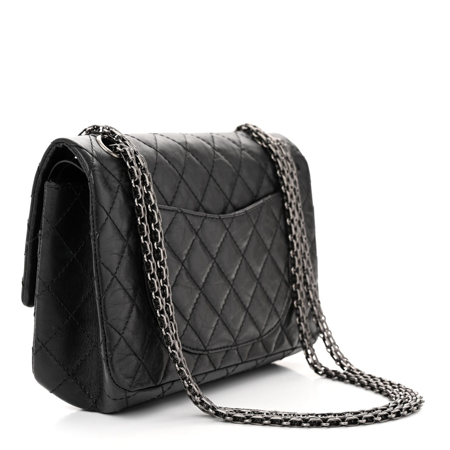 Aged Calfskin Lucky Charms 2.55 Reissue 225 Flap Black