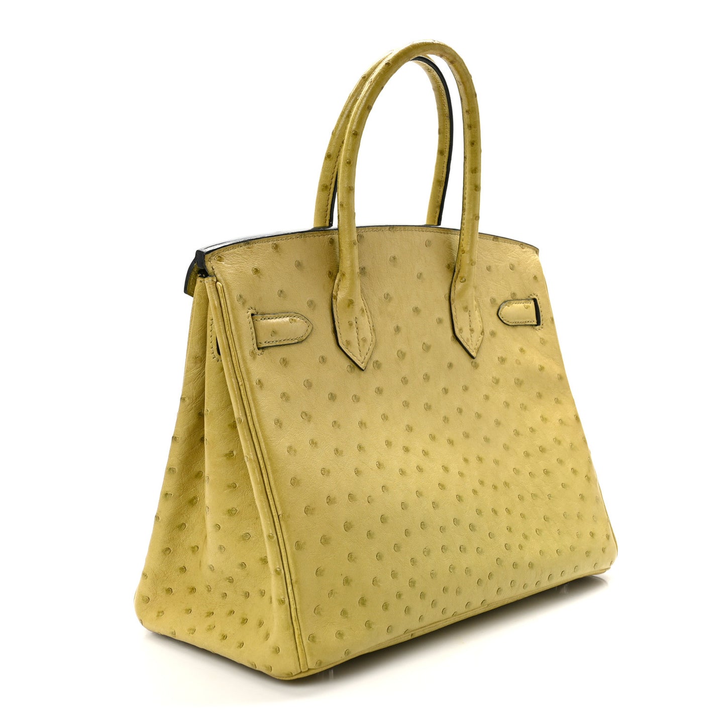 Ostrich Birkin 30 Vert Anis