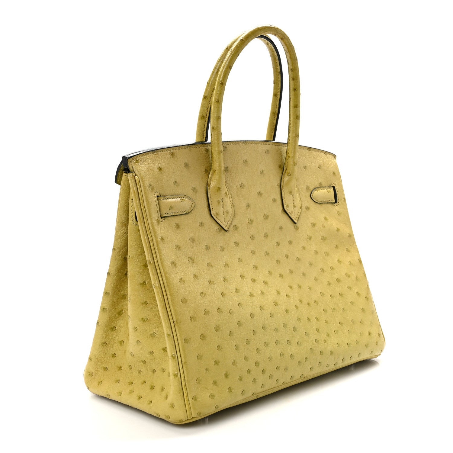 Hermes Ostrich Birkin 30 Vert Anis 3 of 16