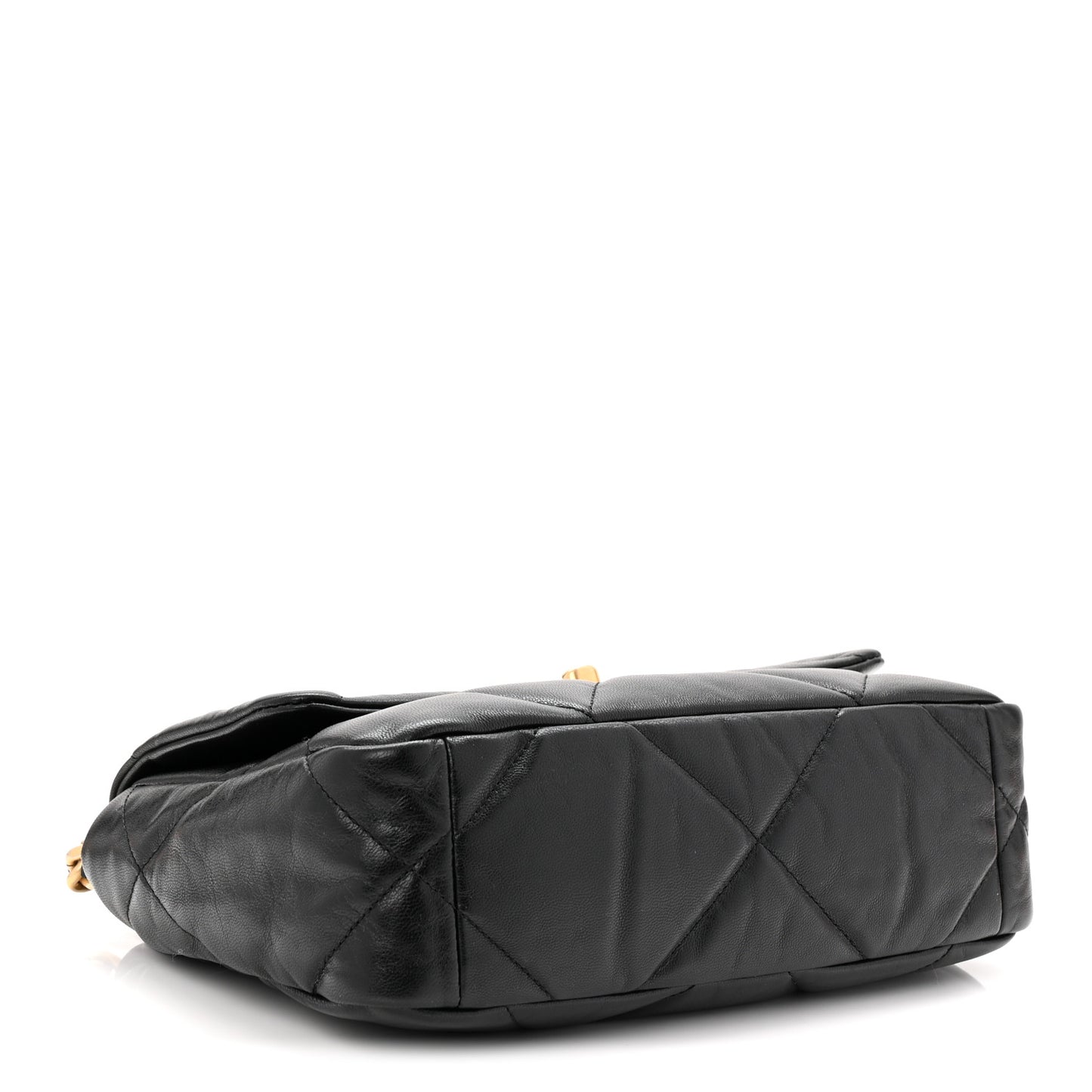 Goatskin Quilted Medium Chanel 19 Flap Black